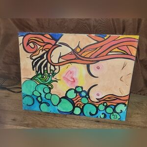 "Aphrodite" Surreal Psychedelic Abstract Painting Art